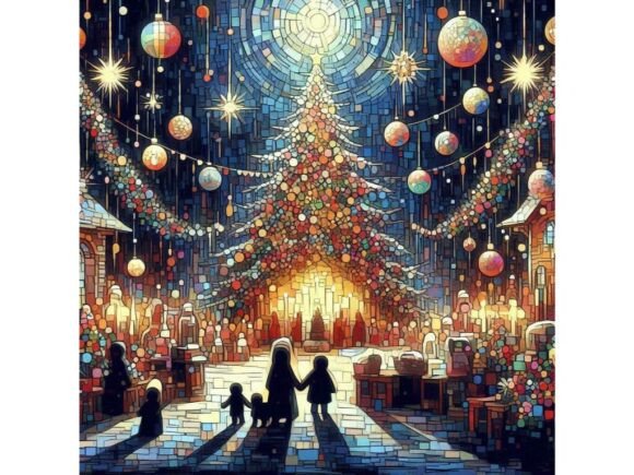 An Impressionist Painting of a Christmas: Illustrations for Branding