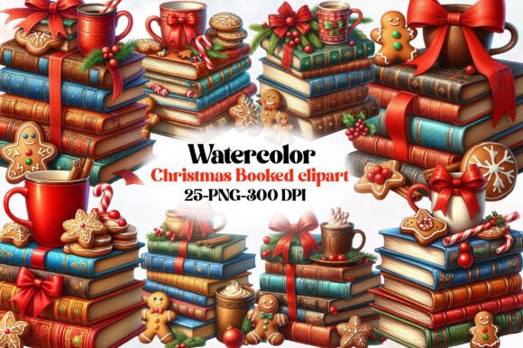 Christmas Booked Clipart: A Designer's Review of Seasonal Illustrations