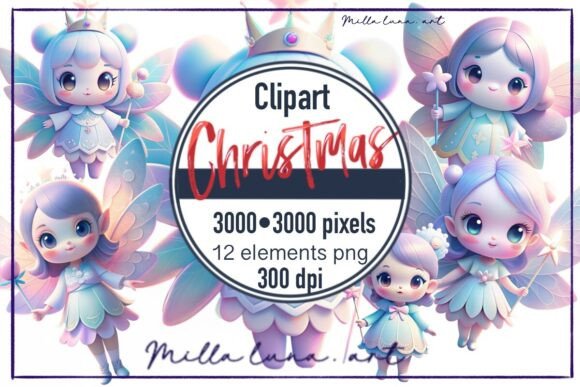 Christmas Fairy Winter New Year PNG in Illustrations