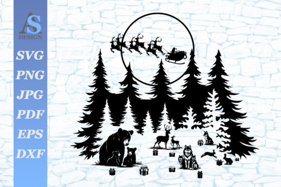 Christmas in the Wild SVG: Premium Illustrations for Modern Publishing