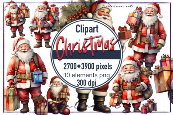 Christmas Santa New Year Gifts PNG Review for Illustrations