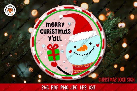 Merry Christmas Y all SVG, Snowman SVG & Illustrations