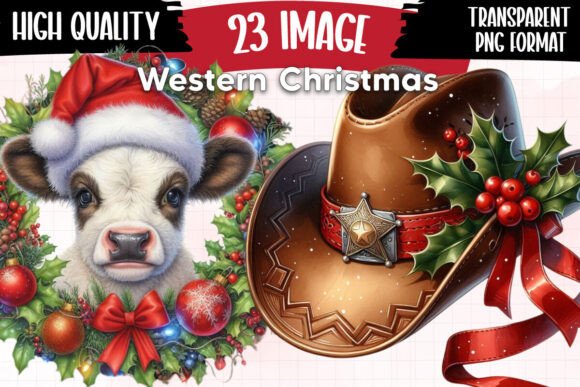 Western Christmas Clipart Part 2 Review for Illustrations